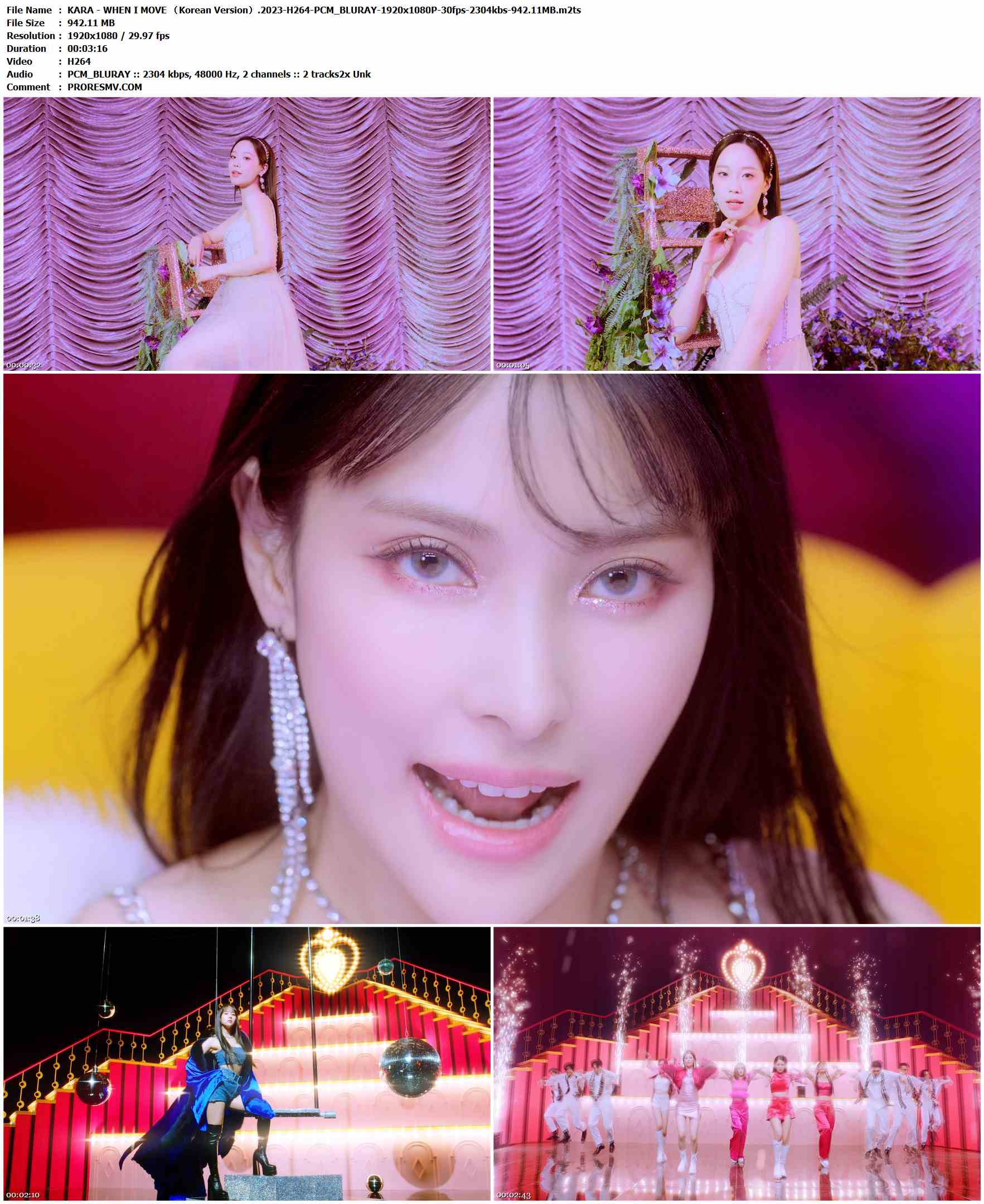 KARA - WHEN I MOVE （Korean Version）.2023-H264-PCM_BLURAY-1920x1080P-30fps-2304kbs-942.11MB官方MV_高清MV
